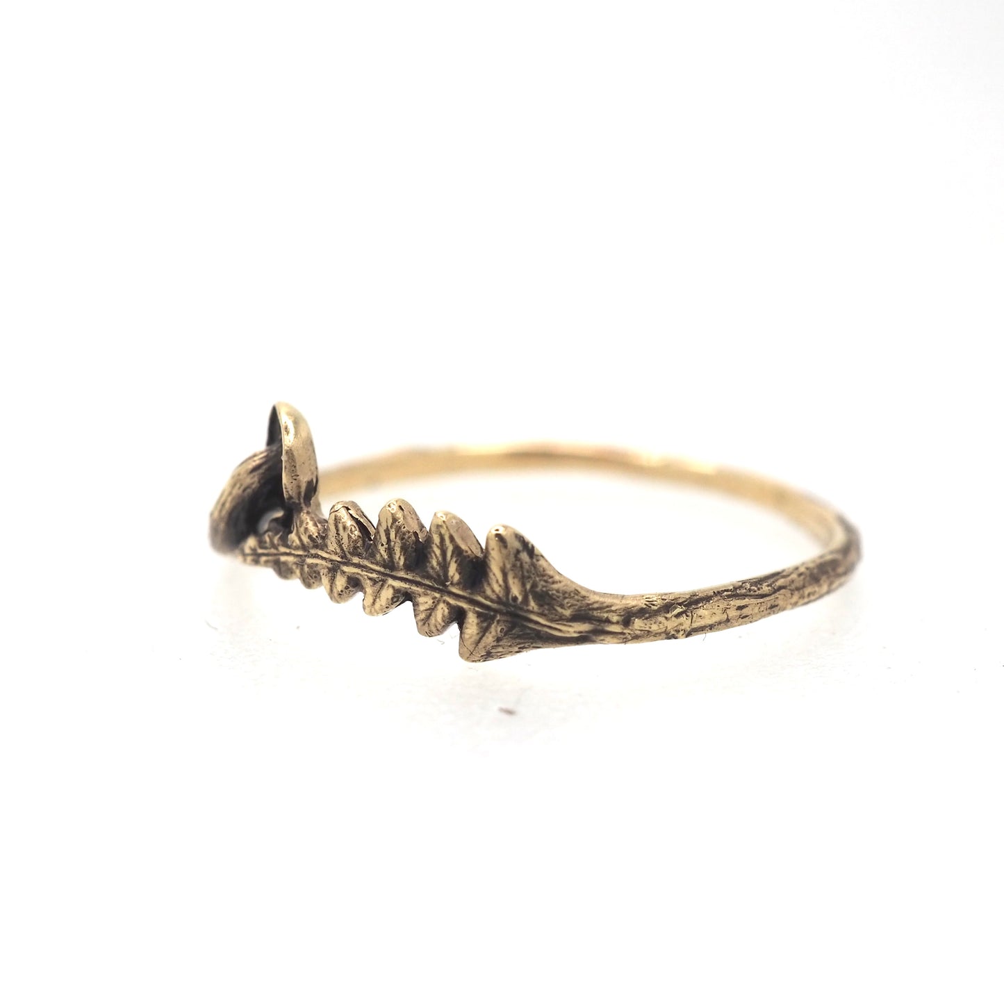 Fern and mushroom ring mini