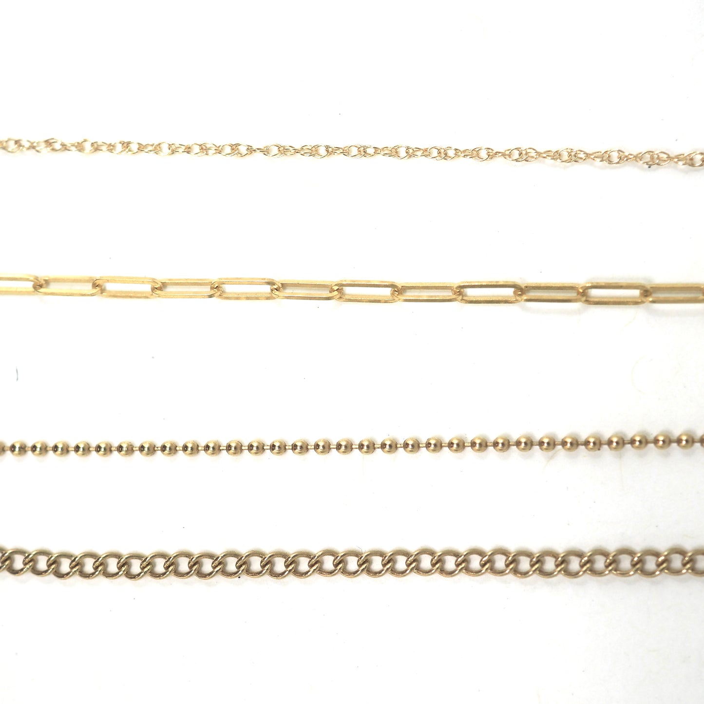 14k gold bead chain