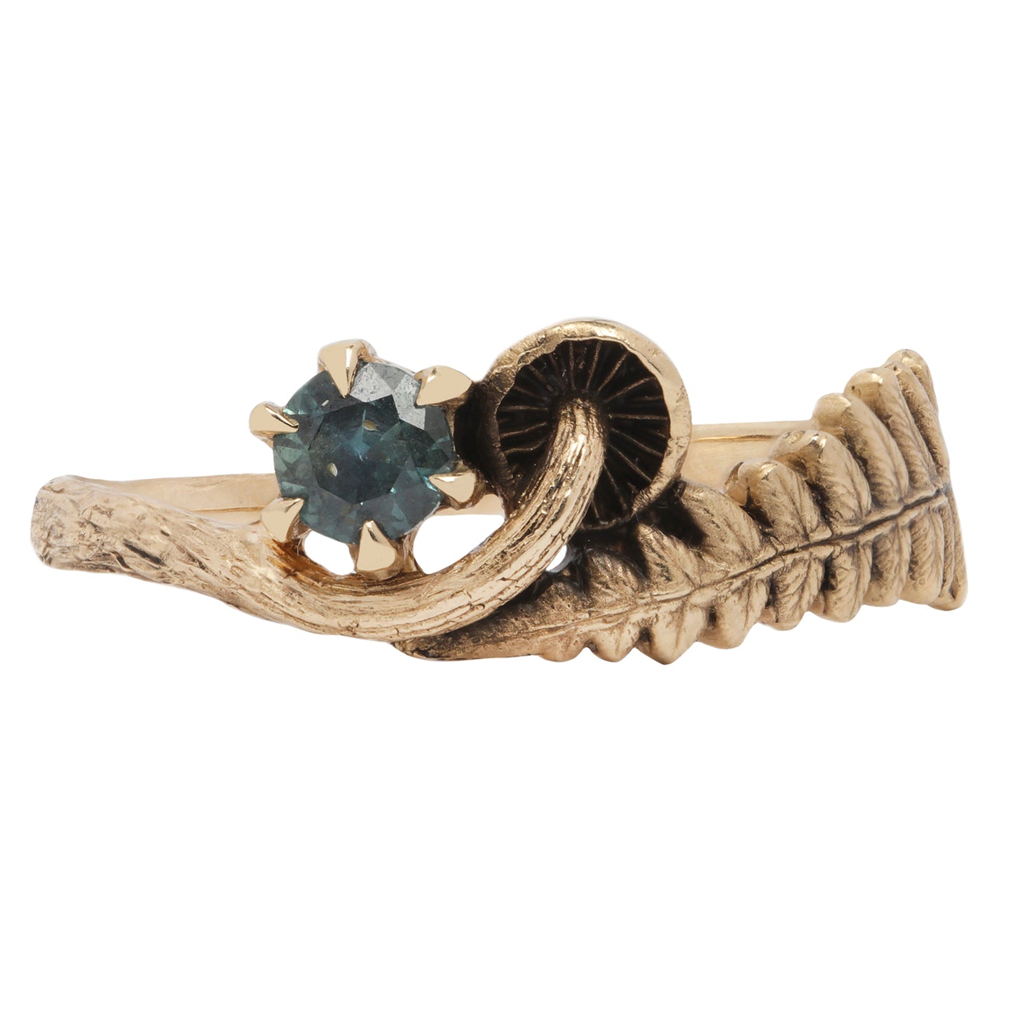 Mushroom and Fern Ring Large