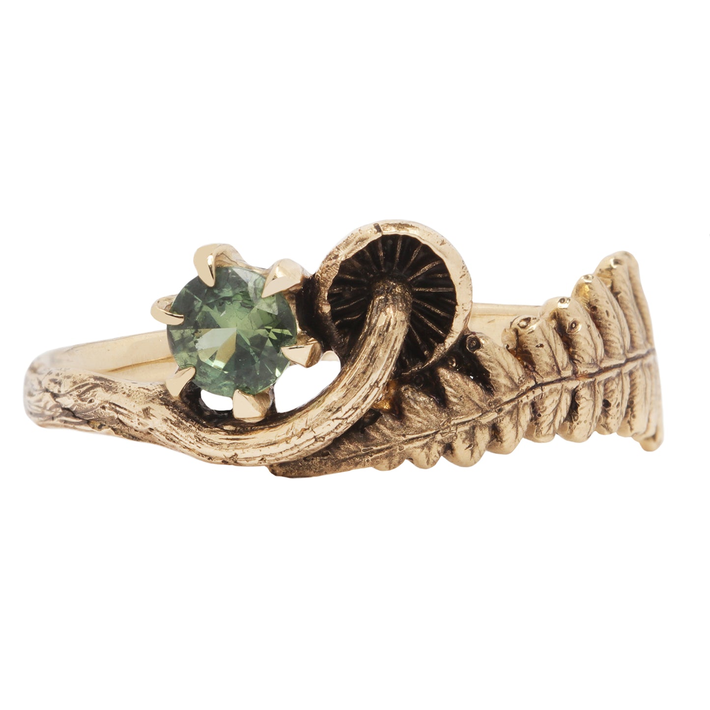 Mushroom and Fern Ring Large