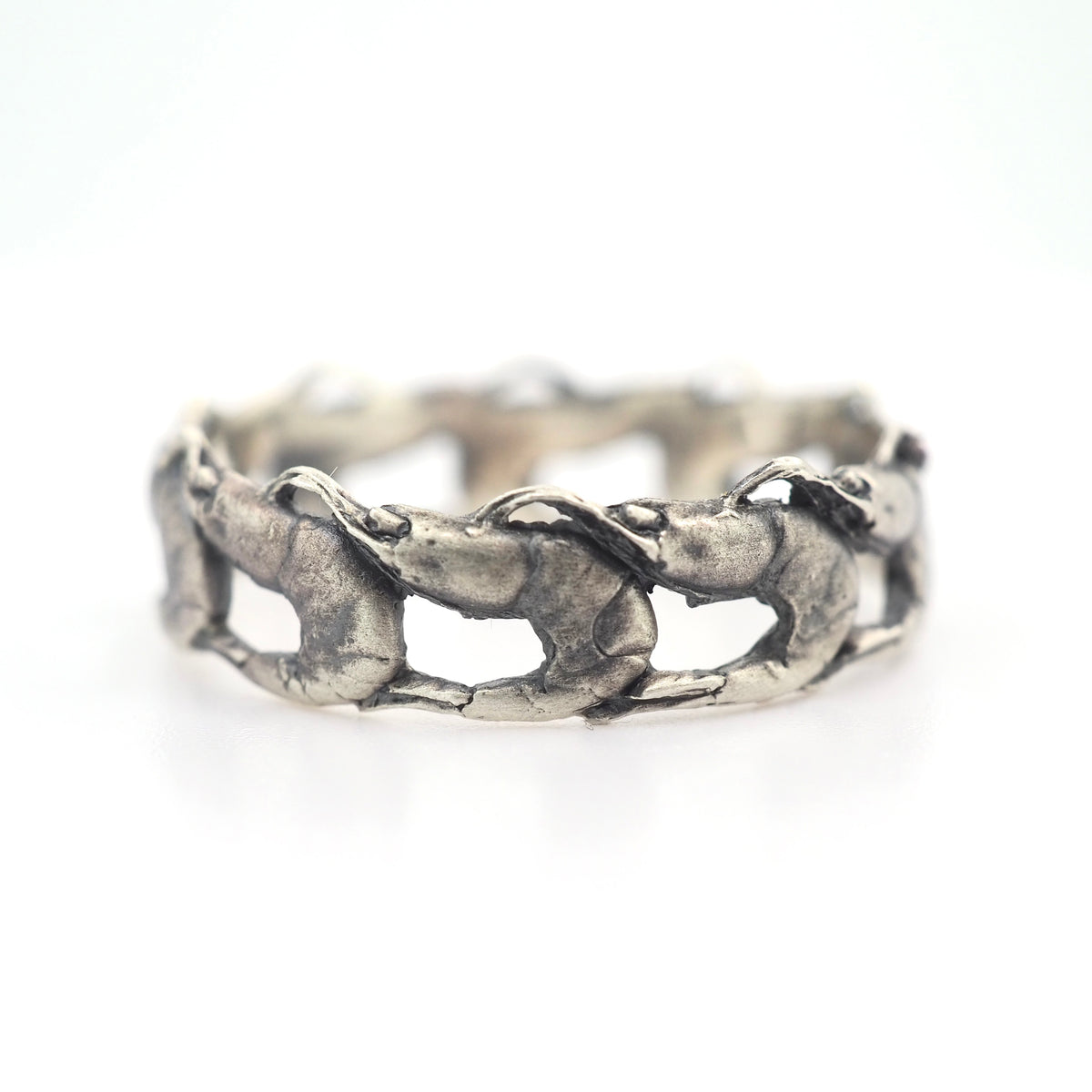 UJOH Shrimp Head Ring(Silver)