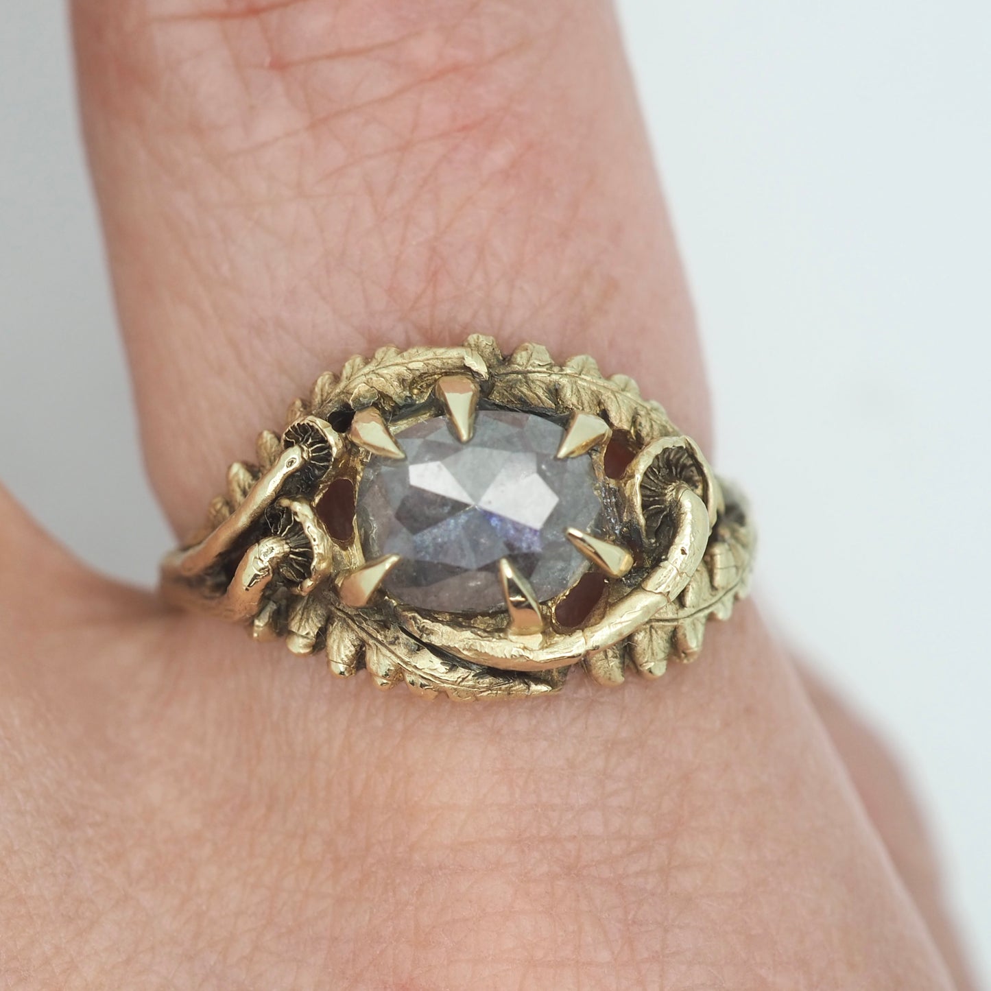 Green Australian sapphire emerald cut .74ct