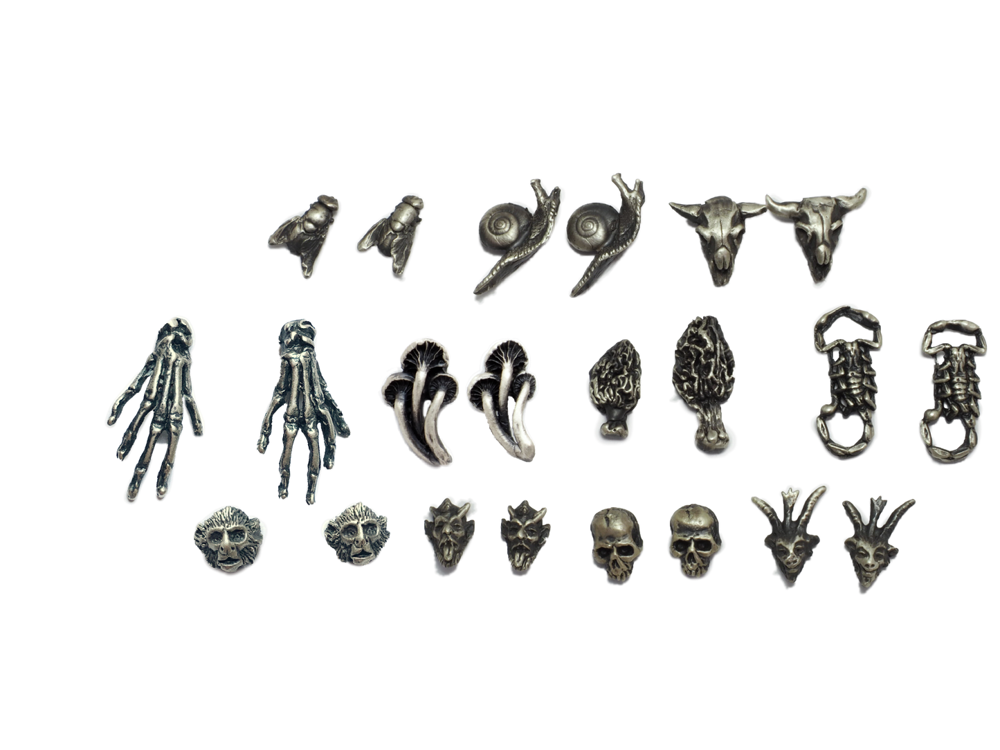 Theeth stud earrings Mix and match singles