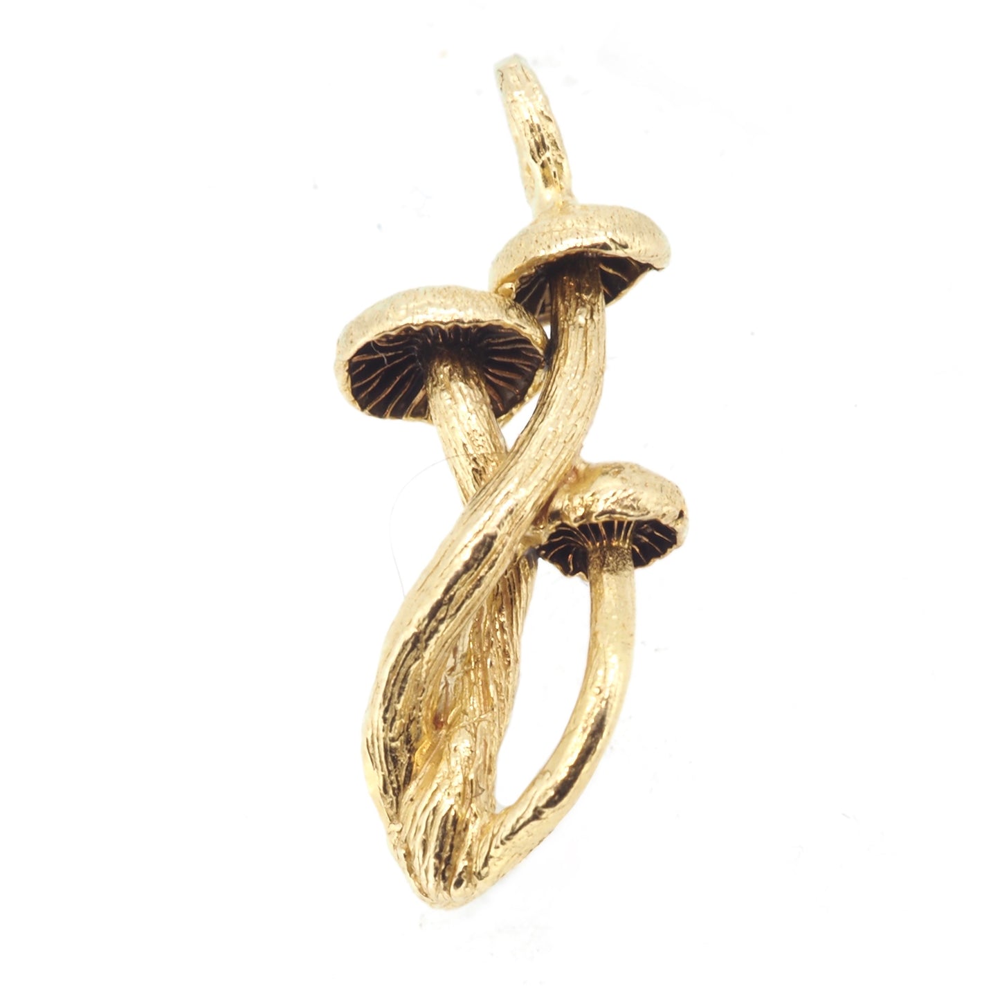 Mushroom trio necklace