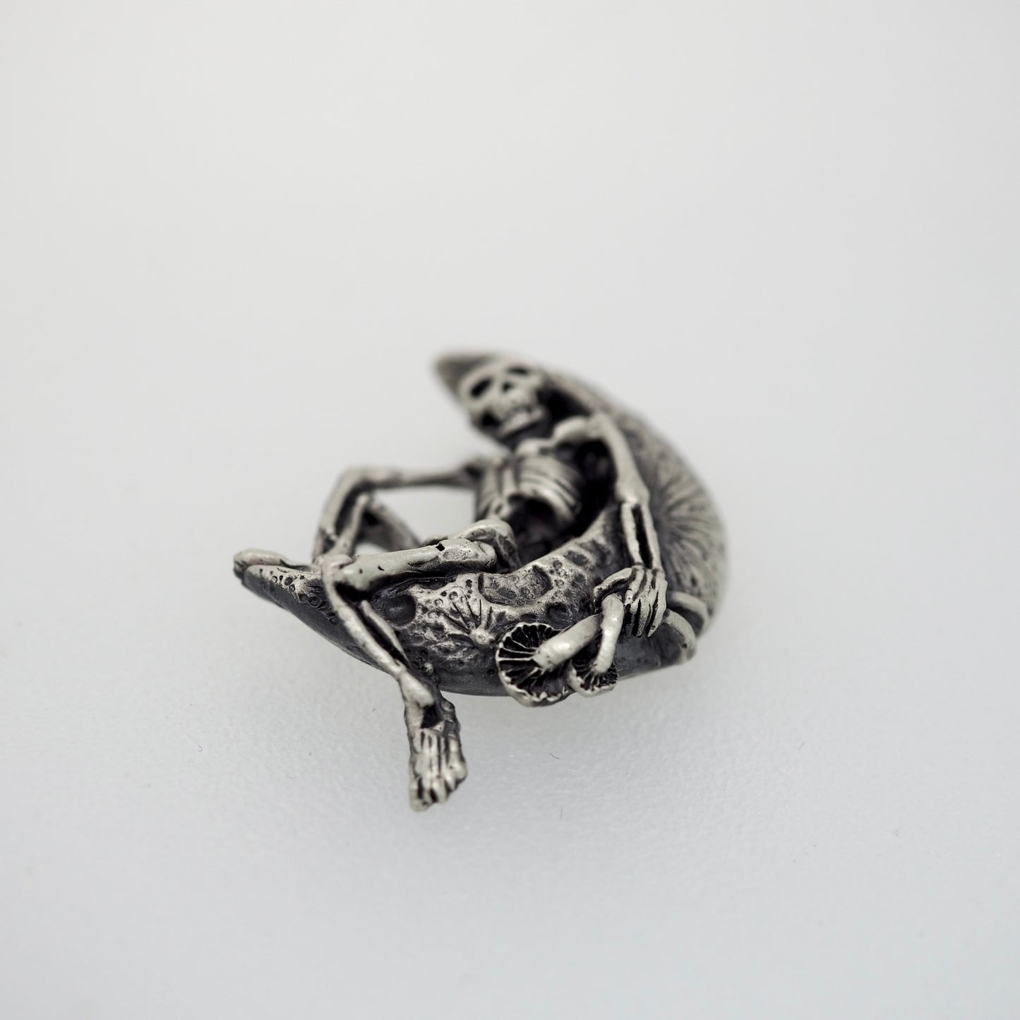 Skeleton in the moon necklace
