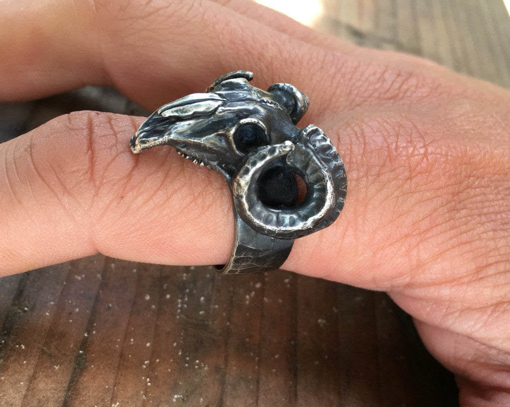 ram skull ring