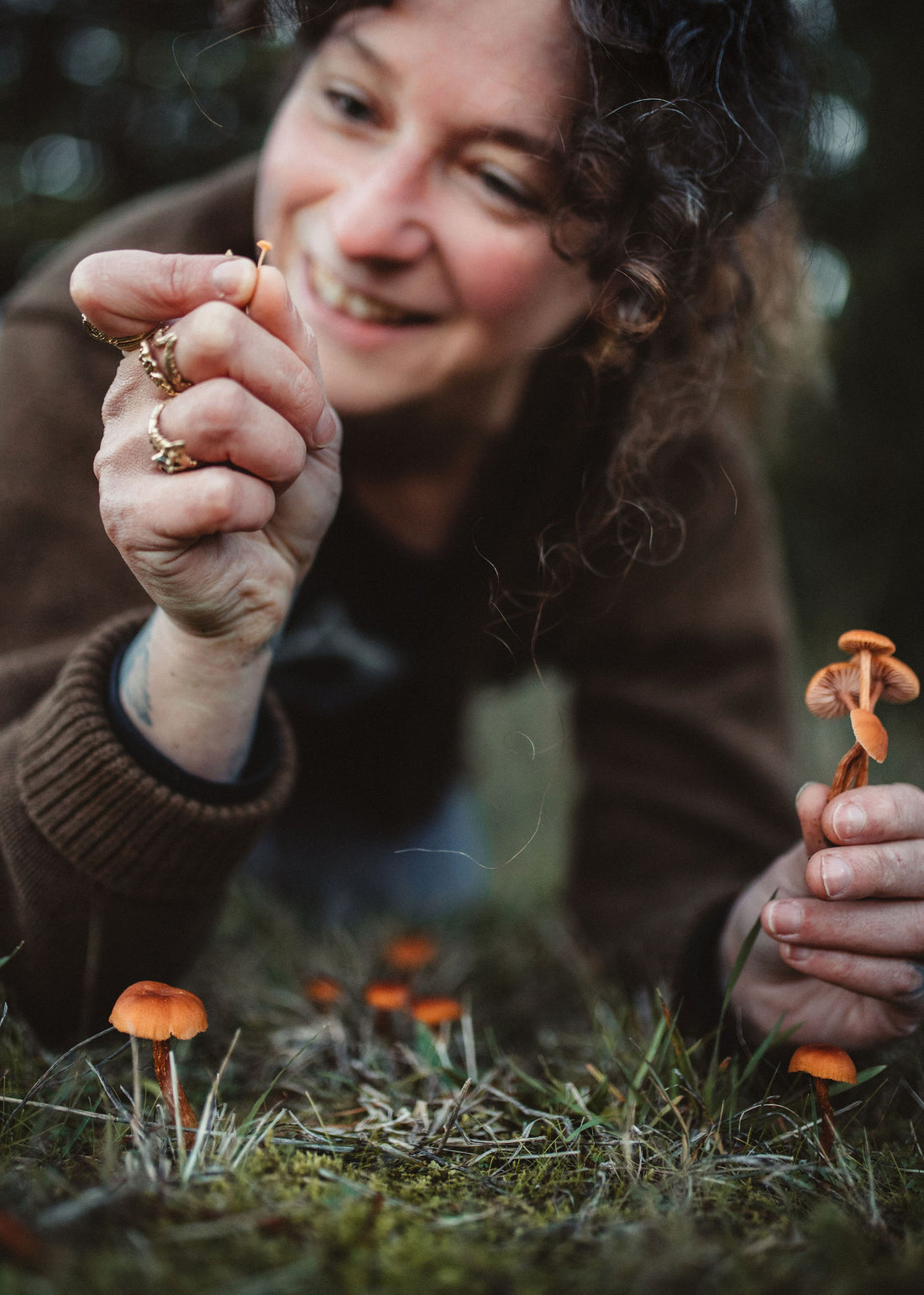 Mushroom Hunt with Kimi shot by Katalina Berbari