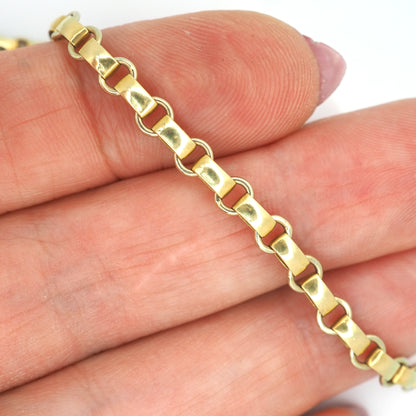 18k gold book chain