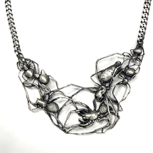 Web of spiders necklace