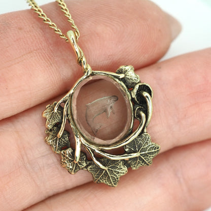 Whale intaglio pendant