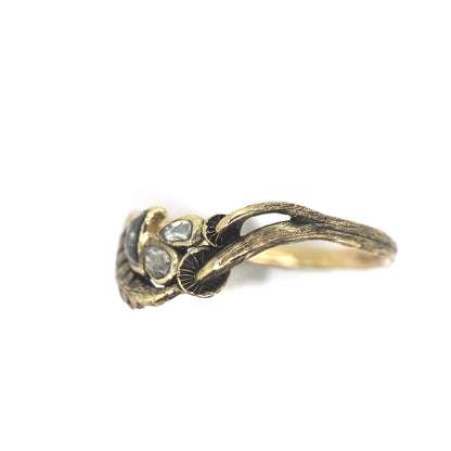 Celestial mushroom wave ring