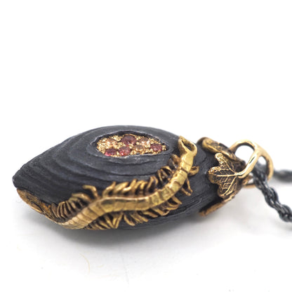 Cinder centipede pendant