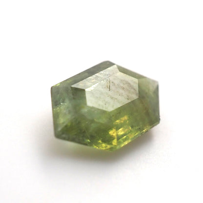 Green sapphire hexagon .61ct