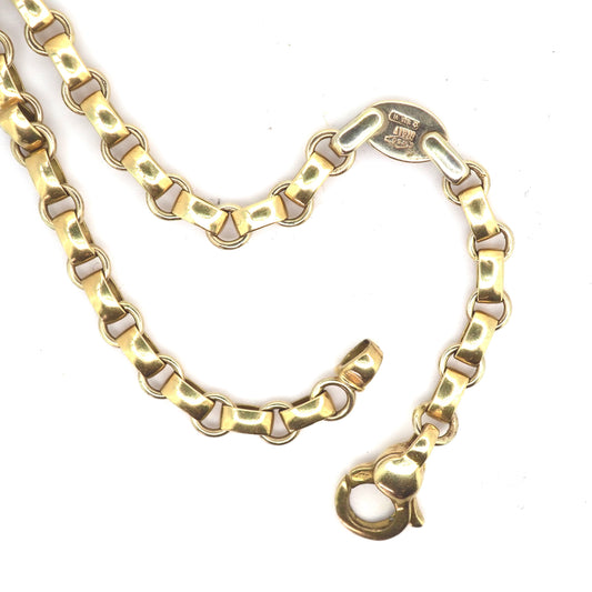 18k gold book chain