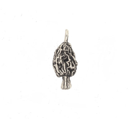 Morel mushroom necklace