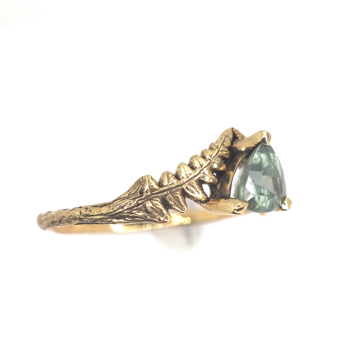 Timberline ring with teal sapphire