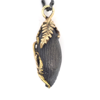 Cinder mushroom pendant