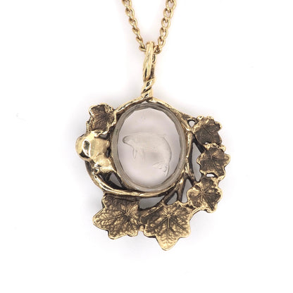 Whale intaglio pendant