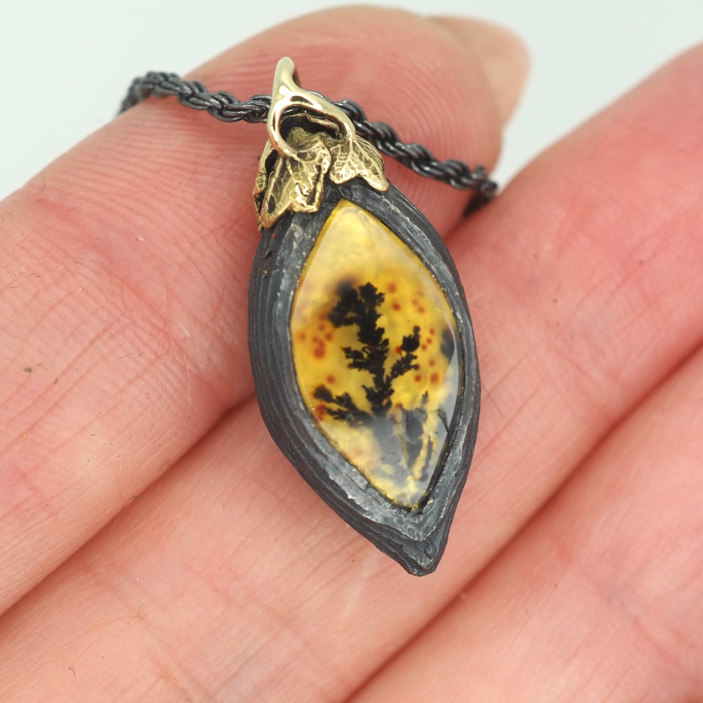 Cinder pendant flaming cedar