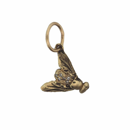 Fly charm with diamonds small