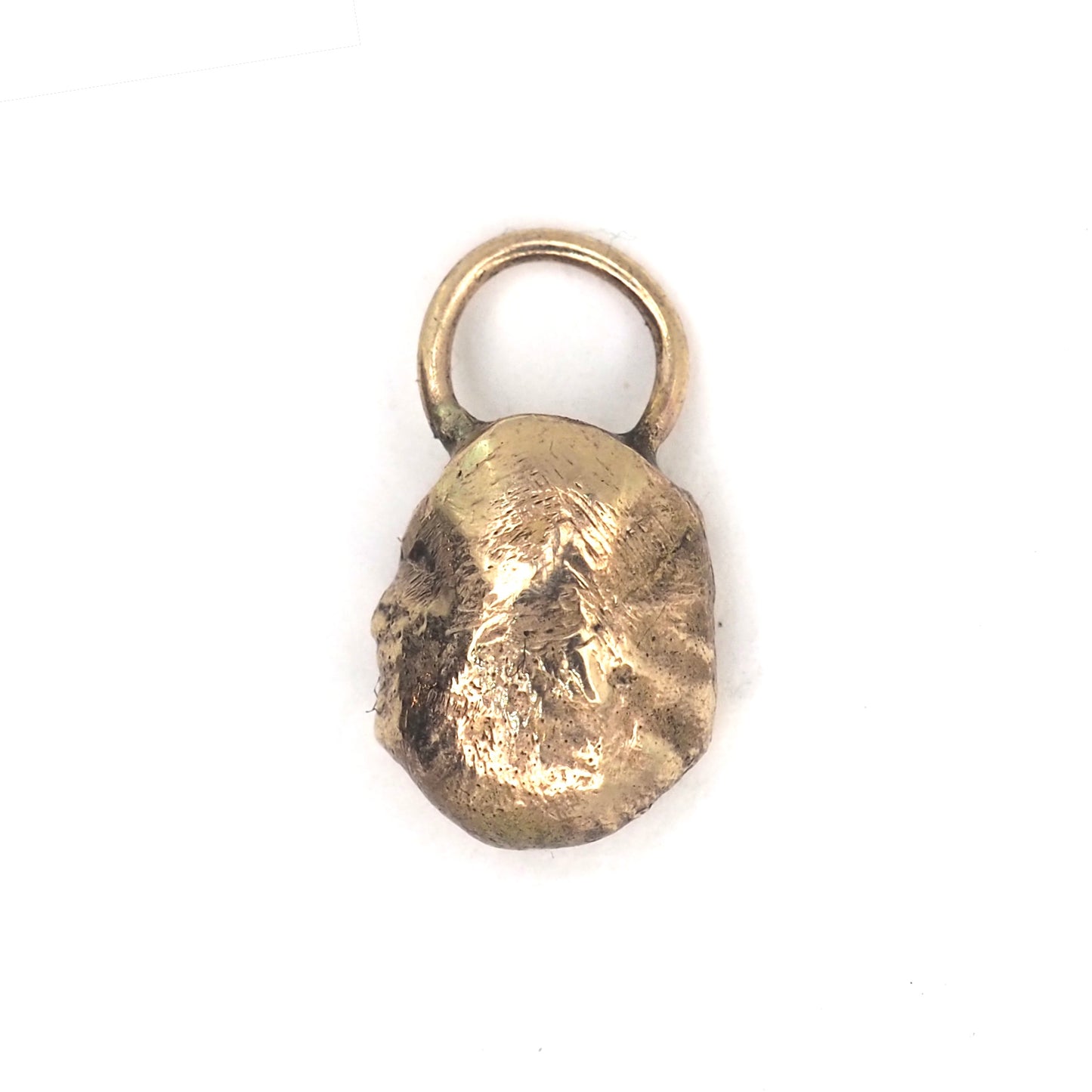 Oyster mushroom charm with Montana sapphire star