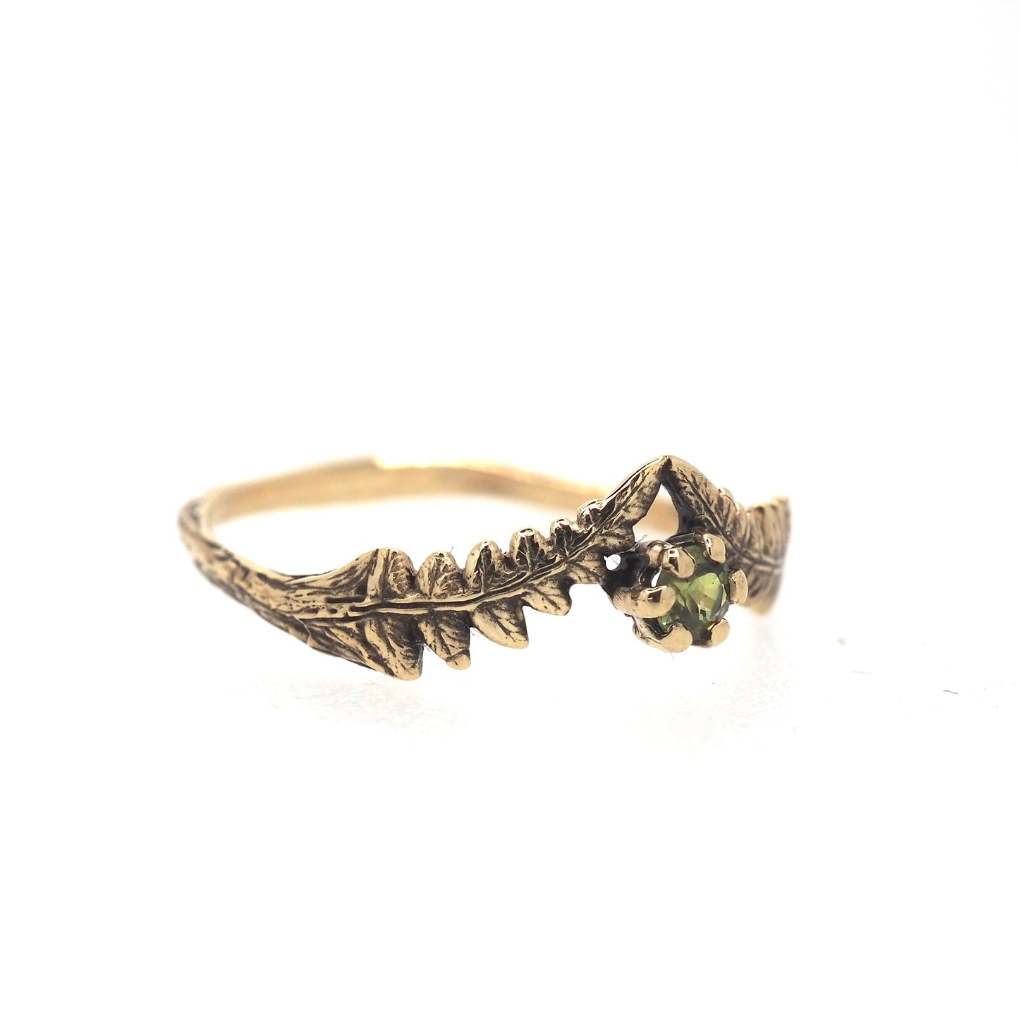 Lady Fern ring with gemstone