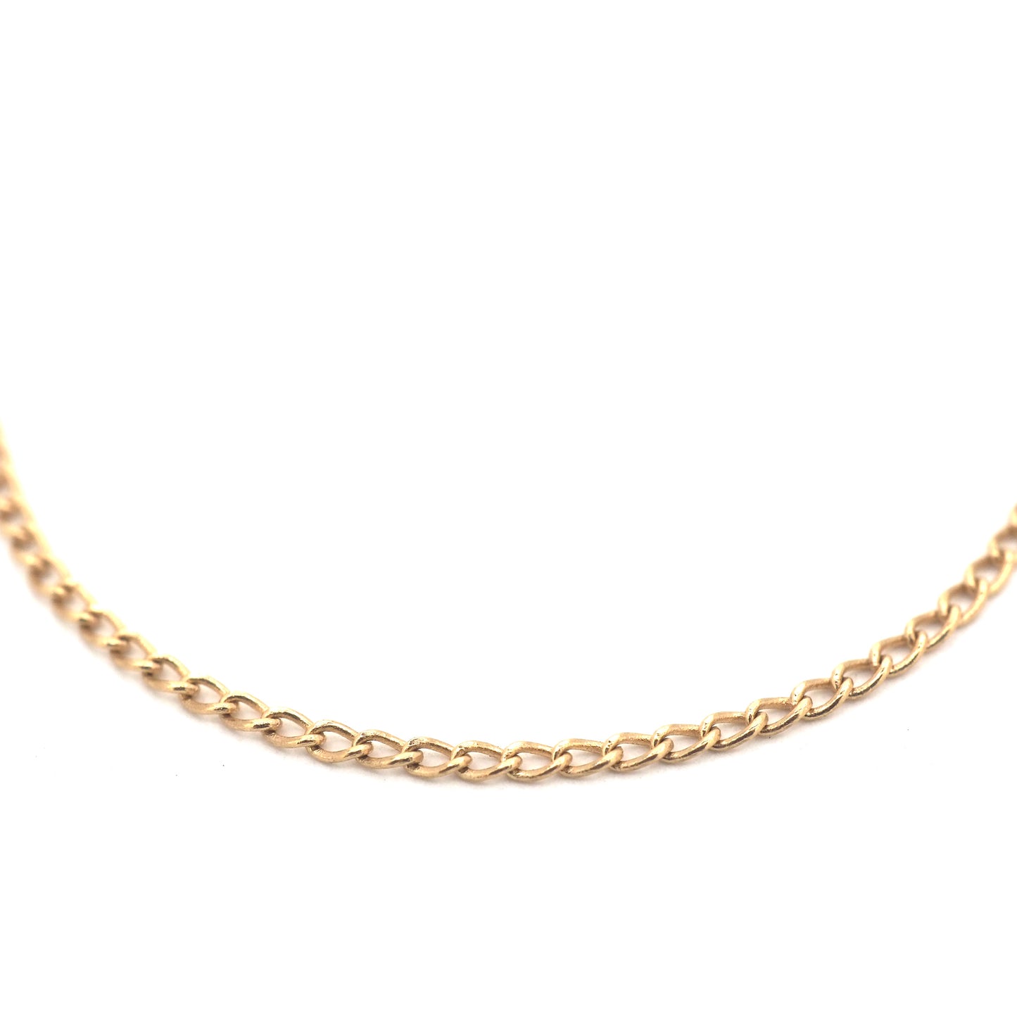 14k gold curb chain