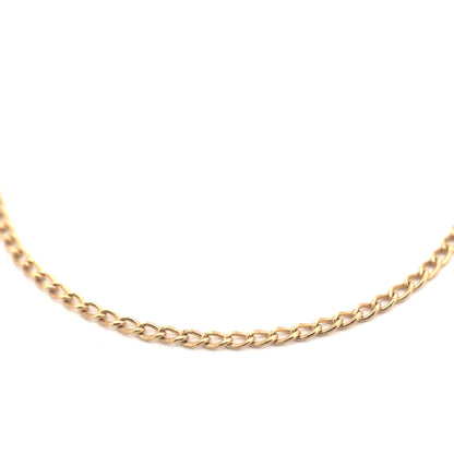 14k gold curb chain