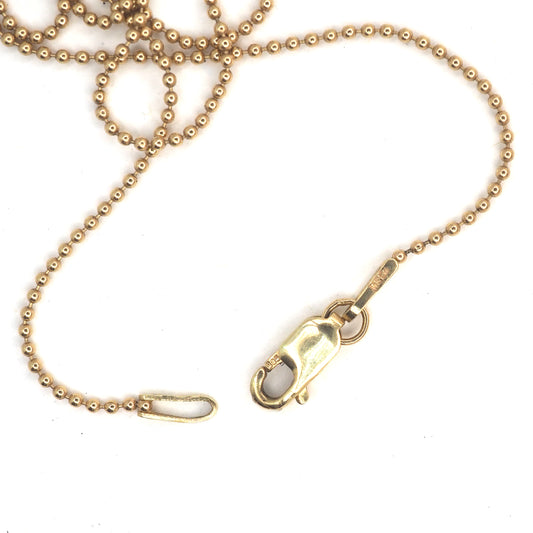 14k gold bead chain