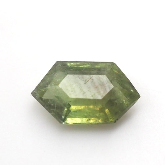 Green sapphire hexagon .61ct