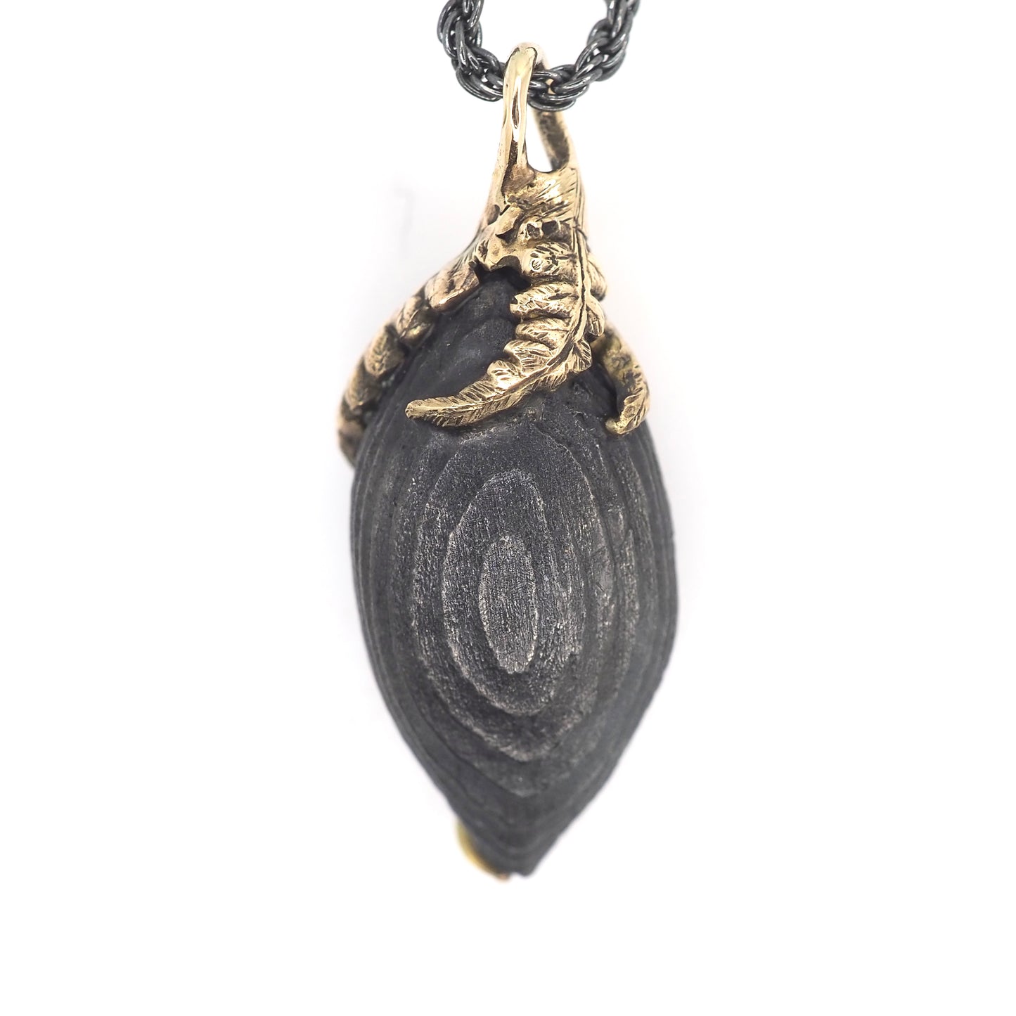 Cinder mushroom pendant