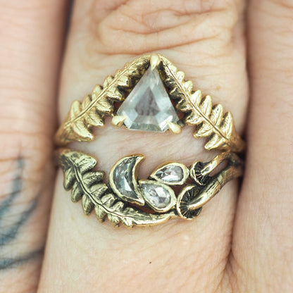 Celestial mushroom wave ring