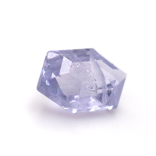 Milky lilac sapphire hexagon step cut .6ct