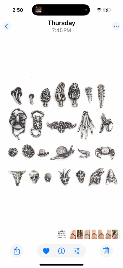 Theeth stud earrings Mix and match singles