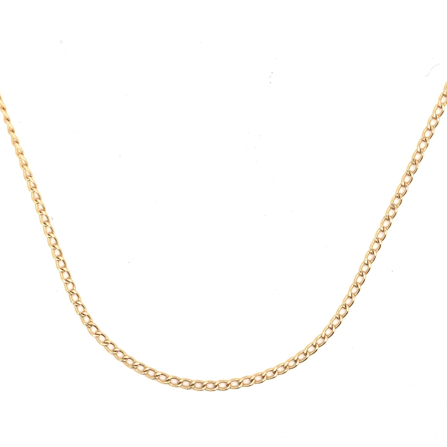 14k gold curb chain