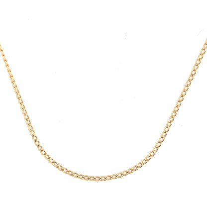 14k gold curb chain