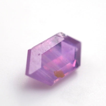 Milky pink sapphire hexagon .51ct