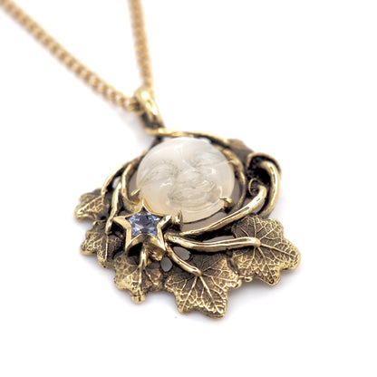 Moon and star pendant