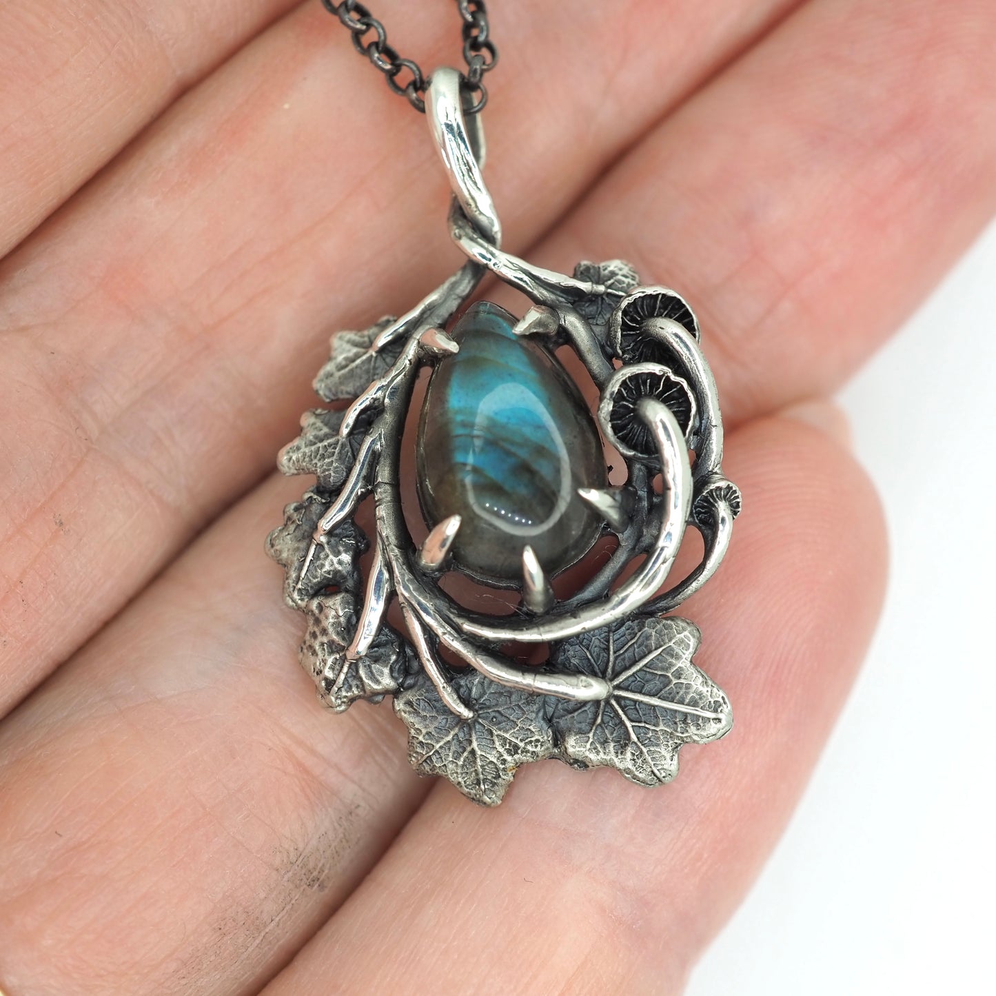 Framed labradorite  pendant