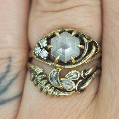 Celestial mushroom wave ring
