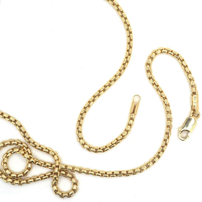14k gold box chain