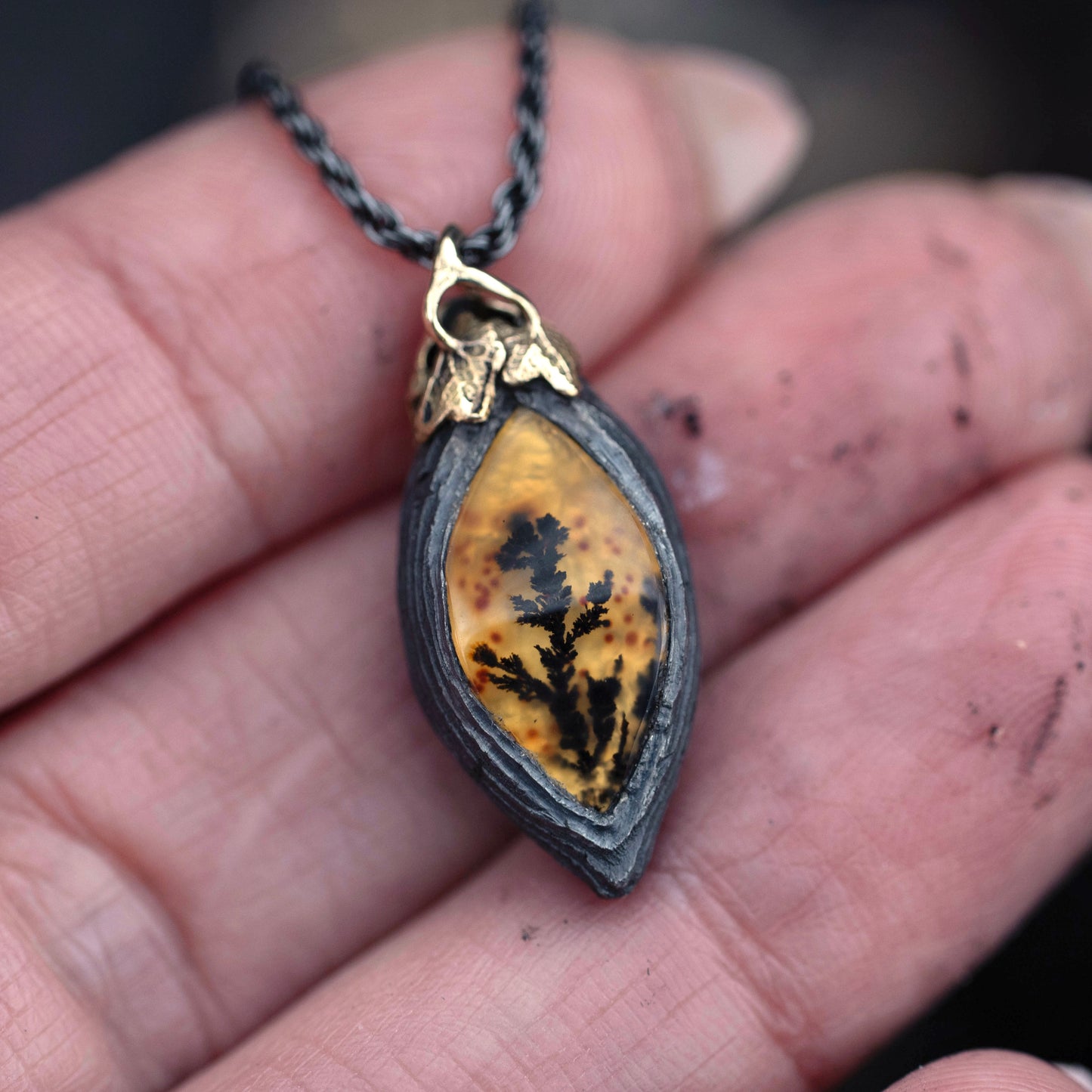 Cinder pendant flaming cedar
