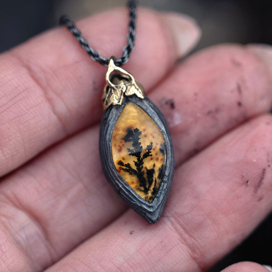 Cinder pendant flaming cedar