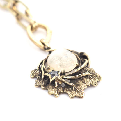Moon and star pendant