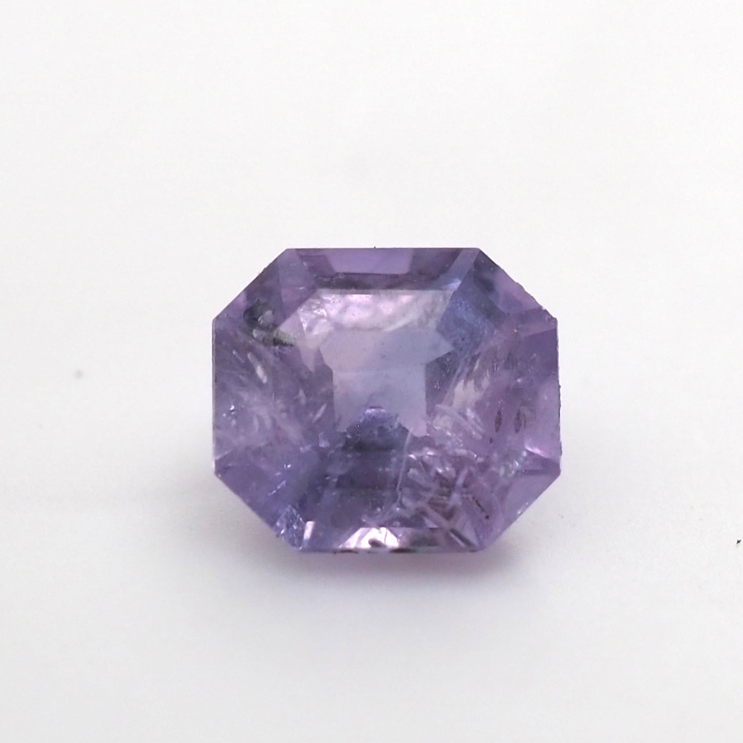 Purple sapphire octagon step cut .38ct