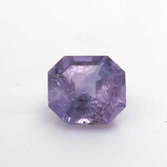 Purple sapphire octagon step cut .38ct