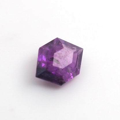 Purple sapphire hexagon .55 ct
