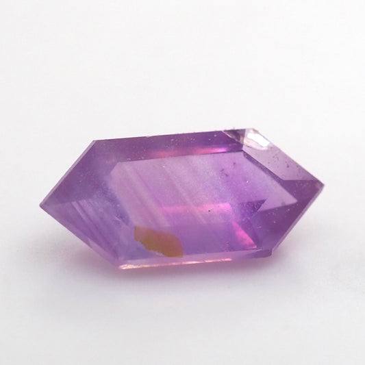 Milky pink sapphire hexagon .51ct