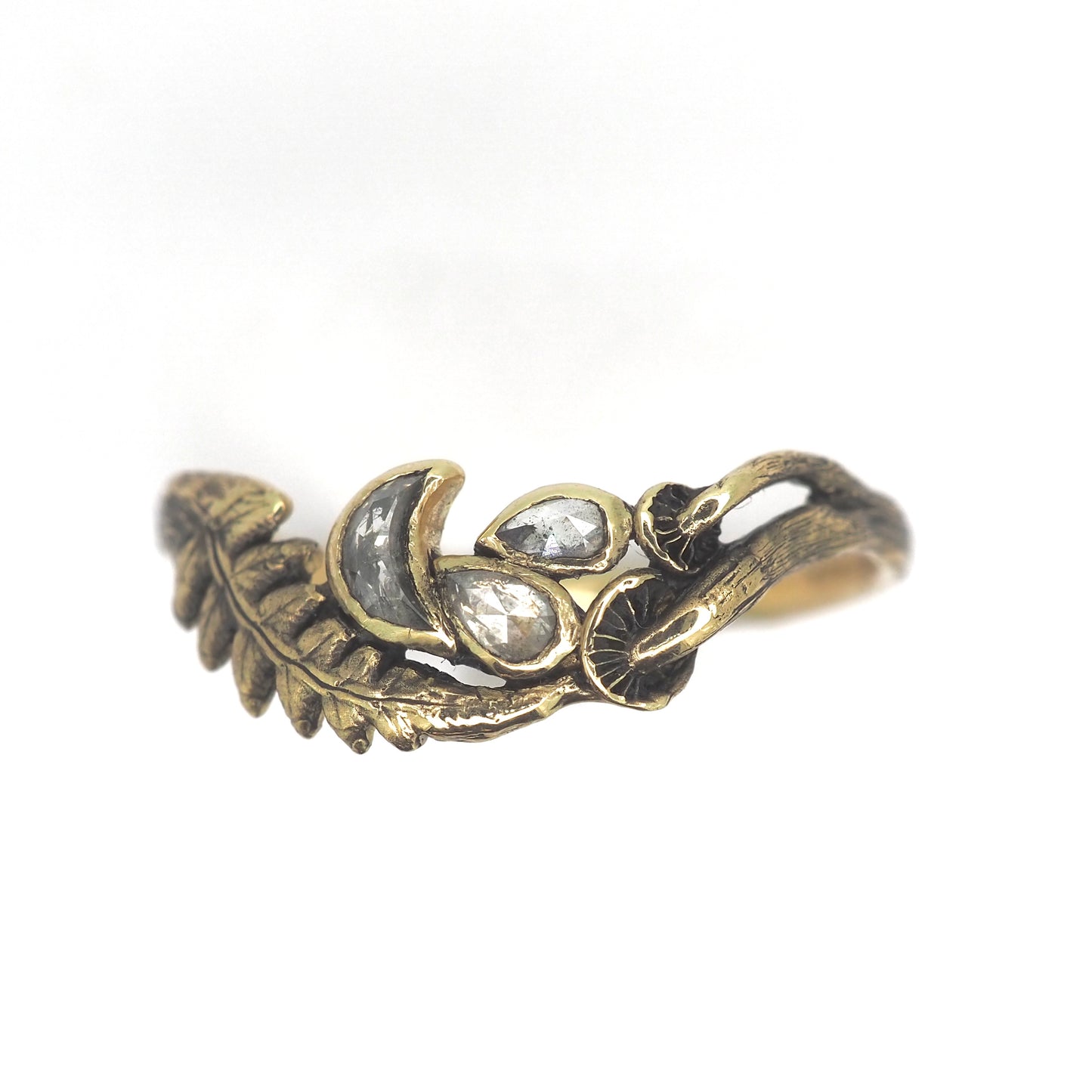 Celestial mushroom wave ring