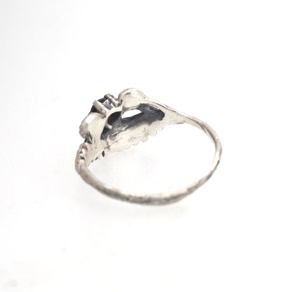 Three sisters ring in silver